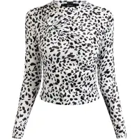 Faina T-shirt noir / blanc