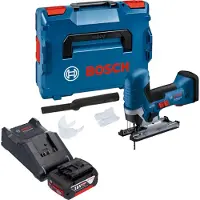 Bosch GST 18V-125 S Professional Scie sauteuse sans fil 18 V 125 mm Brushless + 1x batterie 5,0 Ah + chargeur + L-Boxx