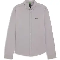 BOSS Chemise en jersey de coton infroissable avec stretch naturel