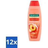 Palmolive Shampooing 2 en 1 Naturals – Pêche – Hydra Balance – 350 ml - Pack économique - 12 pièces