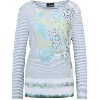 Goldner T-shirt turquoise / gris clair / pomme / vert foncé