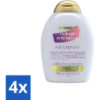 OGX Shampooing de préservation de la couleur pour cheveux colorés 385 ml - pack d'avantages - 4 pièces