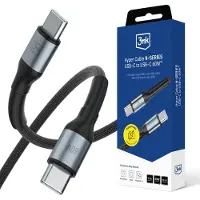 3MK Câble Hyper Hyper N-SERIES USB-C, USB-C 2m 20V/3A 60W, noir
