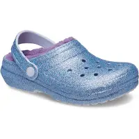 Crocs Classic Lined Glitter Toddler Clogs Bleu EU 20-21 Enfants