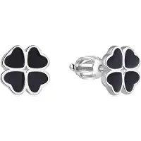 Beneto Boucles d'oreilles en argent AGUP1595S (L), (Argent, Email)