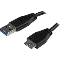 StarTech.com Câble USB vers micro-USB USB3AUB50CMS Noir