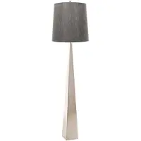 Elstead Lighting Lampadaire, acier, nickel, H 181 cm