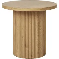 Ebuy24 Boavista table d'angle Ø48cm naturel.