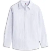 Tommy Hilfiger Chemisier bleu-gris / blanc