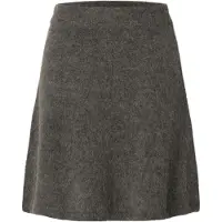Selected Jupe En Maille Femme Gris L