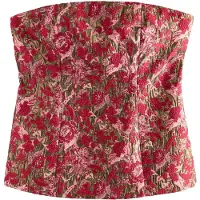 Next Haut vert / rose / rouge