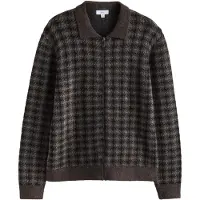 Next Vestes en maille chocolat / marron chiné / noir