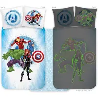BrandMac Avengers 91 Glow 100 X 140 Cm (1029345) Bedding For Craddle Multicolore Enfants