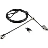 Kensington Antivol pour ordinateur portable NanoSaver Slim 2.0 Dual Head, Sécurité notebook, Argent