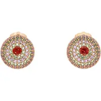 Gaya Boucles d'oreilles or / rouge