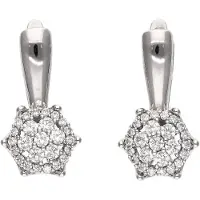 NAEMI Boucles d'oreilles argent / transparent