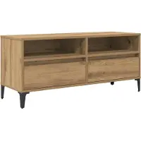 vidaXL Armoire TV avec tiroirs Chêne Artisan 100 x 34,5 x 44,5 cm
