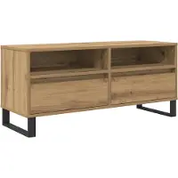 vidaXL Armoire TV avec tiroirs Chêne Artisan 100 x 34,5 x 44,5 cm