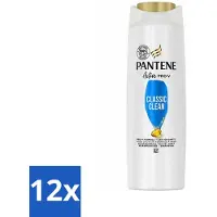 Pantene - Shampooing - Classic Clean - Nettoyage rafraîchissant - Pour cheveux normaux - 225 ml - Pack avantage - 12 pièces