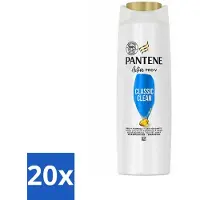 Pantene - Shampooing - Classic Clean - Nettoyage rafraîchissant - Pour cheveux normaux - 225 ml - Pack avantage - 20 pièces
