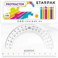 Starpak Rapporteur d'angle 180' 10cm (10 cm, Matières plastiques)