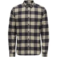 Only & Sons Chemise 'ONSGudmund' ivoire / bleu marine