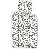 BrandMac Bed Linen - Junior Size 100 x 140 cm - Car Race (1000431) (100 x 140 cm, 45 x 40 cm)