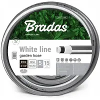 Bradas tuyau 5 Lagig 5/8" 30m Tuyau d'eau WHITE LINE