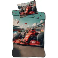 BrandMac Race Car 140 X 200 Cm (1029360) Bedding Set Multicolore