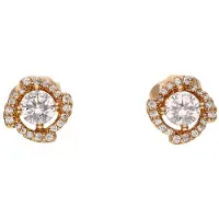 NAEMI Boucles d'oreilles or / transparent
