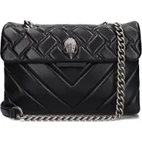Kurt Geiger pour femme. 1470405109 Sac en cuir Kensington noir (OSFA), Casuel