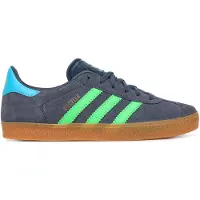 Adidas Baskets 'GAZELLE' marine / bleu néon / or / vert clair