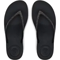 FitFlop Iqushion Sparkle Flip Flops Noir EU 37 Femme