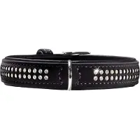 Hunter Softie Deluxe 40 Collier Pour Chien Imitation Cuir Nubuck Noir