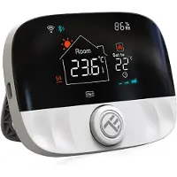 Tellur WiFi Smart Ambient Thermostat, TSH02-smart thermostat, noir
