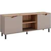 Vicco Meuble TV Marelle Greige/Artisan 150x60cm avec 2 portes, Model 57839