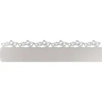 vidaXL Bordures de jardin, 20 pièces, 103 x 0,05 x 22 cm, acier inoxydable, argenté