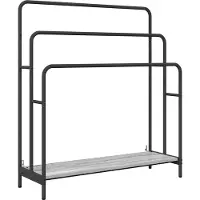 vidaXL Porte-vêtements avec étagère Sonoma gris 90 x 30 x 100,5 cm