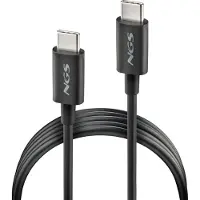 NGS Zyro60w-1black-1m Câble Usb-c vers Usb-c One Size