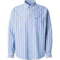 HUGO Ebill 10268598 Blue Long Sleeve Shirt Bleu S Homme