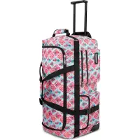 Normani Sac de voyage bleu / rose / noir / blanc
