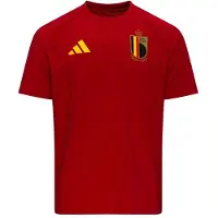 Adidas Belgium Tiro Tech Short Sleeve T-shirt Rouge XL Homme
