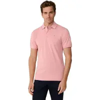 Hackett pour homme. HM5600093 Polo piqué slim rose (XXL), Casuel, Coton, Manche courte