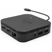 I-Tec Station d'accueil de voyage i-tec Thunderbolt 3 avec double écran 4K, alimentation 60 W et chargeur universel 77 W, avec câble, Thunderbolt 3, 60 W, 10, 100, 1 000 Mbit/s, noir, 10 Gbit/s