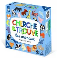 Janod Jeu de recherche et de découverte - Animaux - Jeu éducatif pour enfants