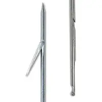 Imersion Tahitian Inox Milled Heel 7 Mm Spearshaft Argenté 180 cm