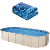 Vevor Revêtement de Piscine Ovale