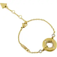 GUESS Armband, (14.60 cm, Acier inoxydable avec revêtement en or IP)
