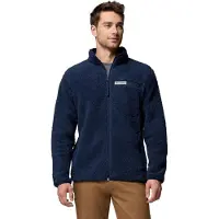 Columbia Rugged Ridge High Pile Fleece Avec fermeture éclair sur toute la longueur Bleu S Homme Bleu S