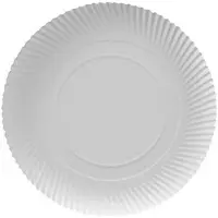 Papstar Assiette en carton "pure", ronde, 320 mm, blancá, 100pcs (100x)